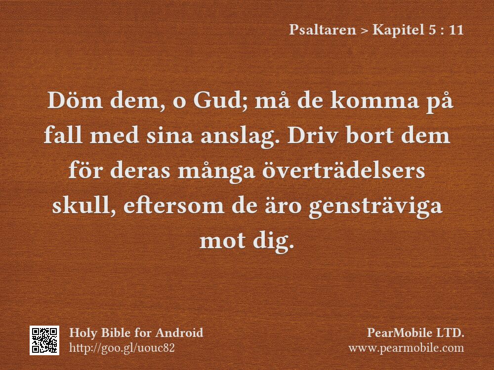 Psaltaren, Kapitel 5:11